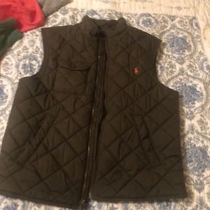 SOLD‼️ Army green polo puffer vest